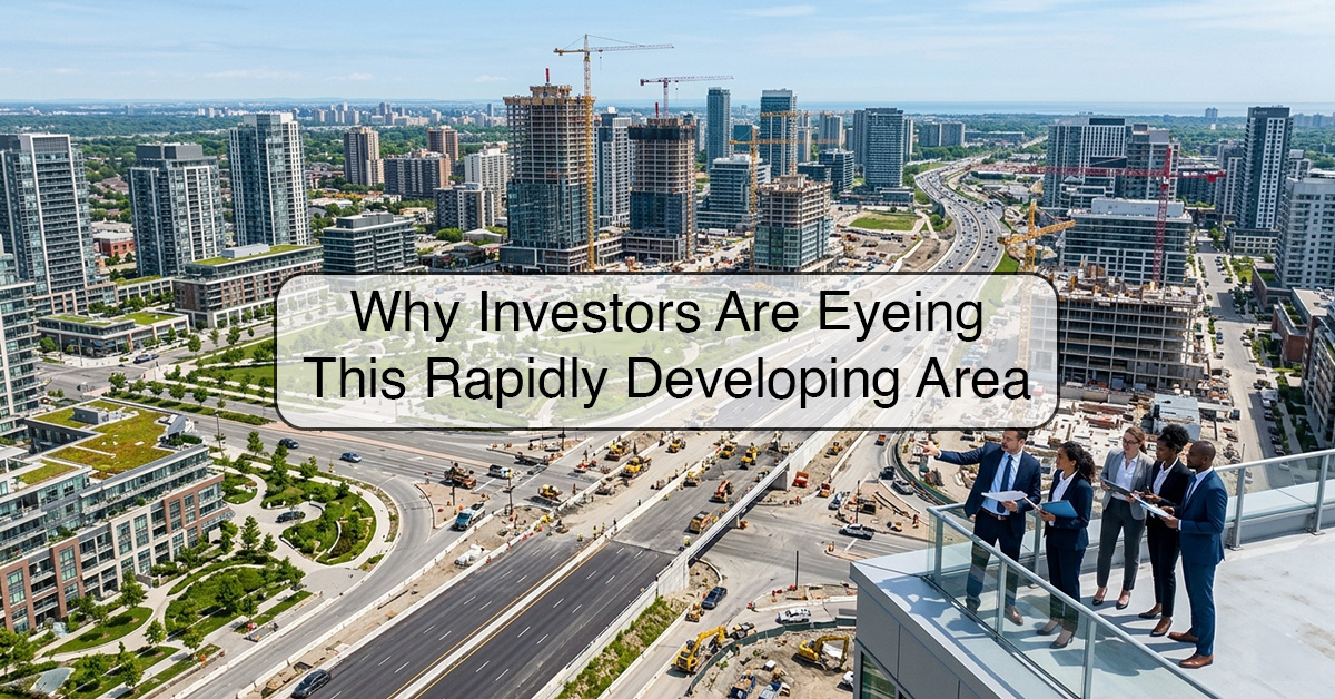 Rapidly developing real estate area with modern infrastructure